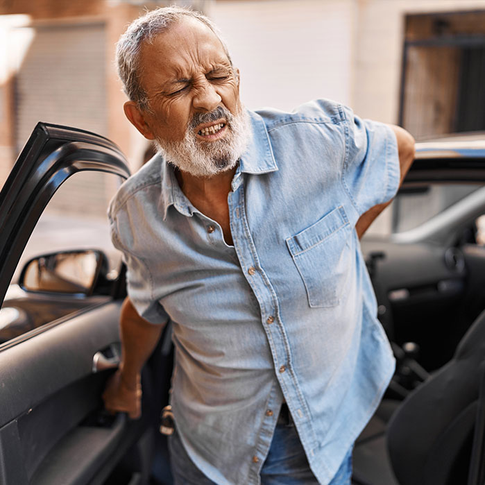 auto accident injury treatment in Orange for back pain